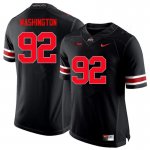 Men's Ohio State Buckeyes #92 Adolphus Washington Black Nike NCAA Limited College Football Jersey January LXW1744OP